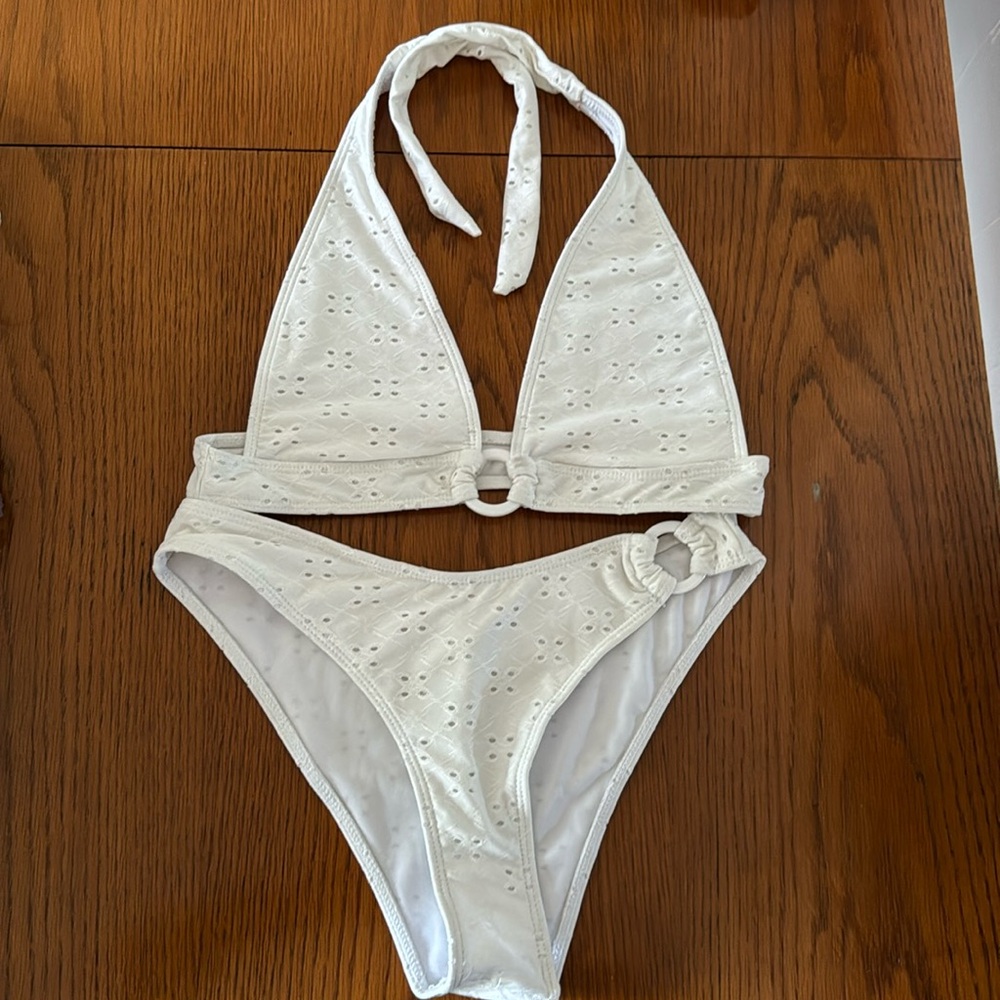 White bikini set